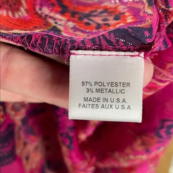 Misa Los Angeles Leeva fushia batik floral mini dress NWOT - Picture 12 of 12